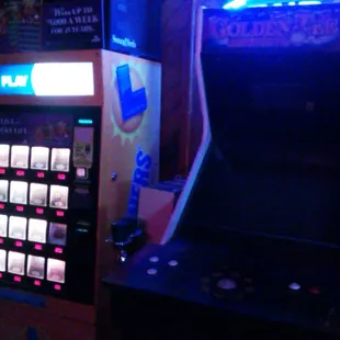 an arcade machine and a coin machine