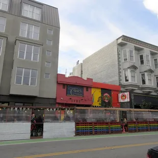 Beautiful parklet outside The Cinch.