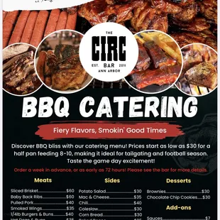 New BBQ Catering Menu Now Available!
