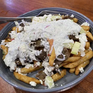 Secret menu item. Gyro Fries. Must try!!!