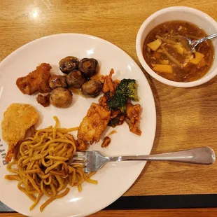 My 2nd Plate And Hot And Sour Soup.