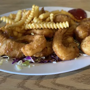 3 Prawns, 4 Scallops and Fish Combo Platter