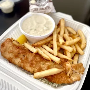 Clam Chowder with Fish and Chips