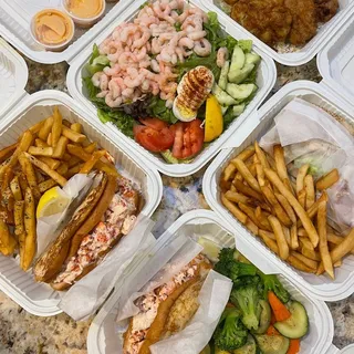 Spring Mix and Bay Shrimp Salad