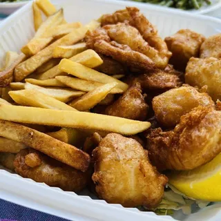 4 Piece Prawns and 5 Piece Scallops Combo Platter