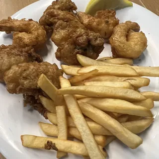 4 Prawns and 4 Scallops Combo Platter