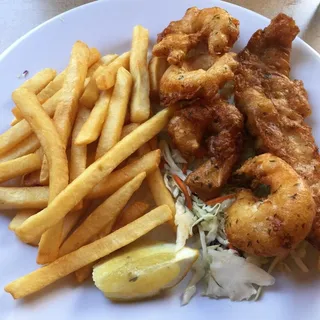 4 Prawns and Fish Combo Platter