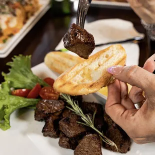 steak, food