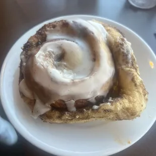 Cinnamon roll warmed up!