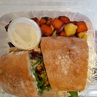 Baked Basil Chicken Sandwich