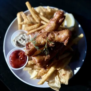 seafood, fish, fish and chips, food