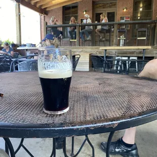 Guinness on the patio