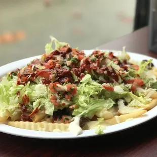 a plate of food on a table