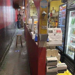 Ordering and pickup area