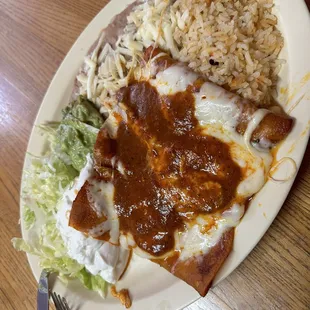 Cheese Only Enchiladas