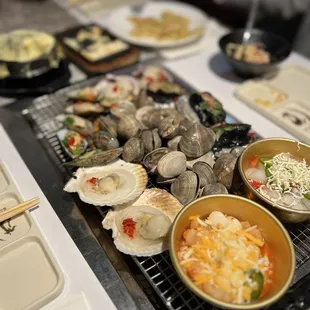 Delicious fresh seafood! Clams abalone scallops all were delicious