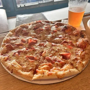 Large ham pizza