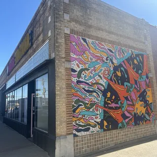 Cool mural on the side