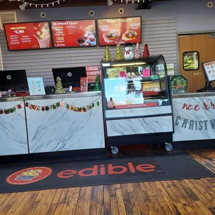 the inside of the store
