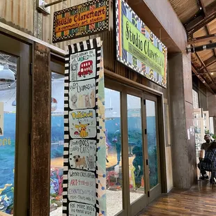 the outside of the store