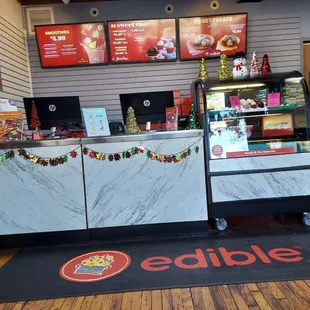 the inside of the store