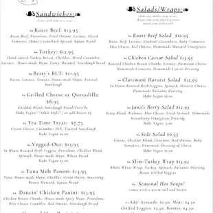 Lunch Menu (served all day)