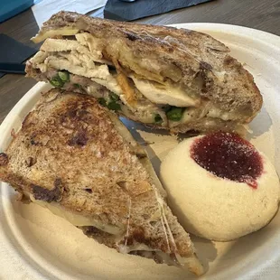 Thanksgiving dinner panini! So good! Will definitely be coming back for it again