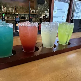 a variety of cocktails