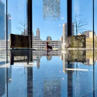 Our two-story chandelier alcove