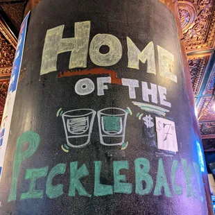 Home of the Pickleback, if that floats your boat