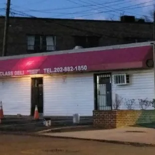 This is the outside. This is where you want to get a sandwich? Luckily there is a brewery nearby.