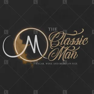 the logo for the classic man