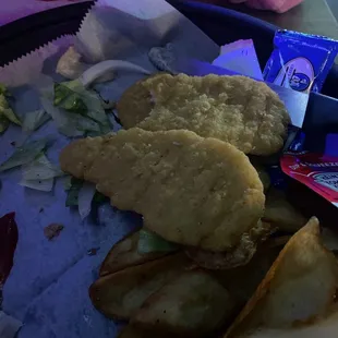 Disappointing chicken fingers