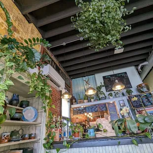 the interior of a coffee shop