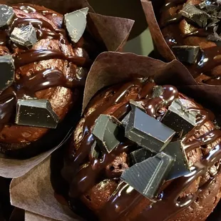 food, donuts, dough desserts