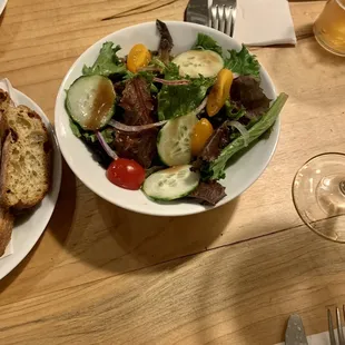 Side salad with all entrees