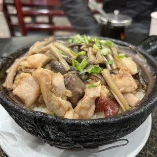 Chicken and cured meats