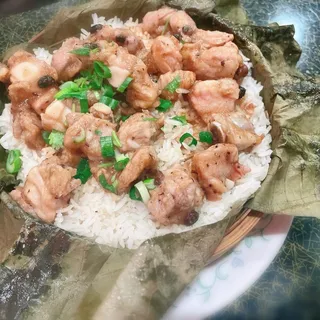 steamed spareribs with rice flower