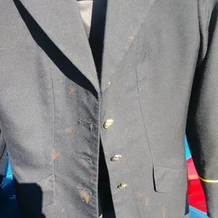 Every Army soldier's worst nightmare!! Lets hope they get these god forsaken coffee splatters off and stain free!