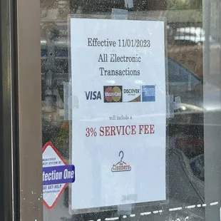 Who carries cash? Geez! Really? 3% credit card fee? Dang! May not seem like much, but it adds up!