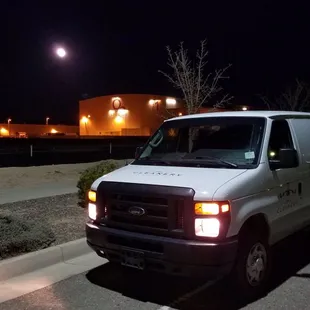 Late night pickup from ABQ Studios for Breaking Bad.