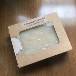 $9 Lavender Oatmeal Soap (smells heavenly) - a gift for a friend