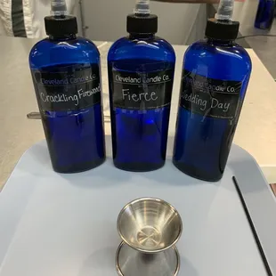 The scents I put into my candle