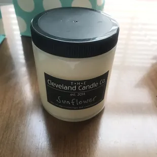 8oz Sunflower candle -- Online SALE -- sale price of $12 but I bought it for $10 before tax because I had a discount code
