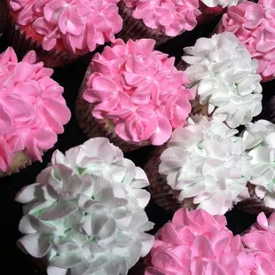 Hydrangea cupcakes