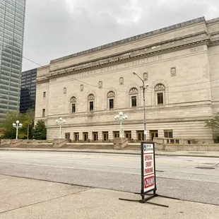 Outside Cleveland Public Auditorium -- on Sunday, 13 October 2024