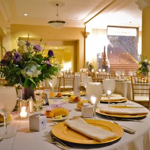 Grand Reception Hall.  Our in house caterers are exceptional with any fine cuisine desired.