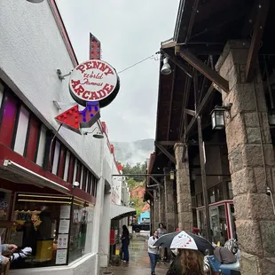 Penny arcade alley across from Cliff House
