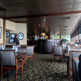 the dining area of the restaurant