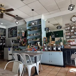 the interior of the restaurant